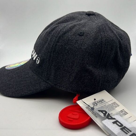 Aape by A Bathing APE hat - black denim cap- NWT - Picture 4 of 6